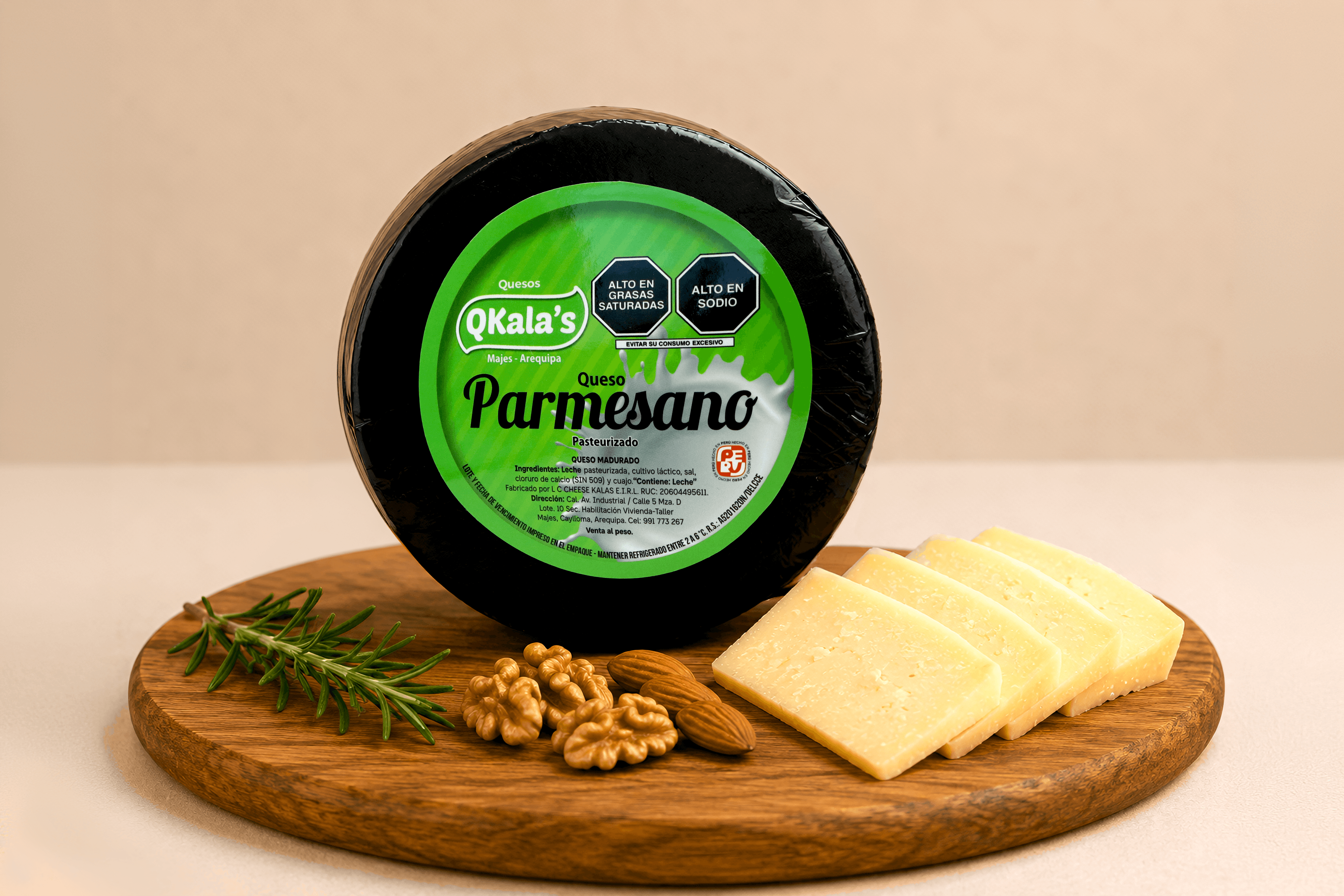 Queso Parmesano Negro de QKALA'S