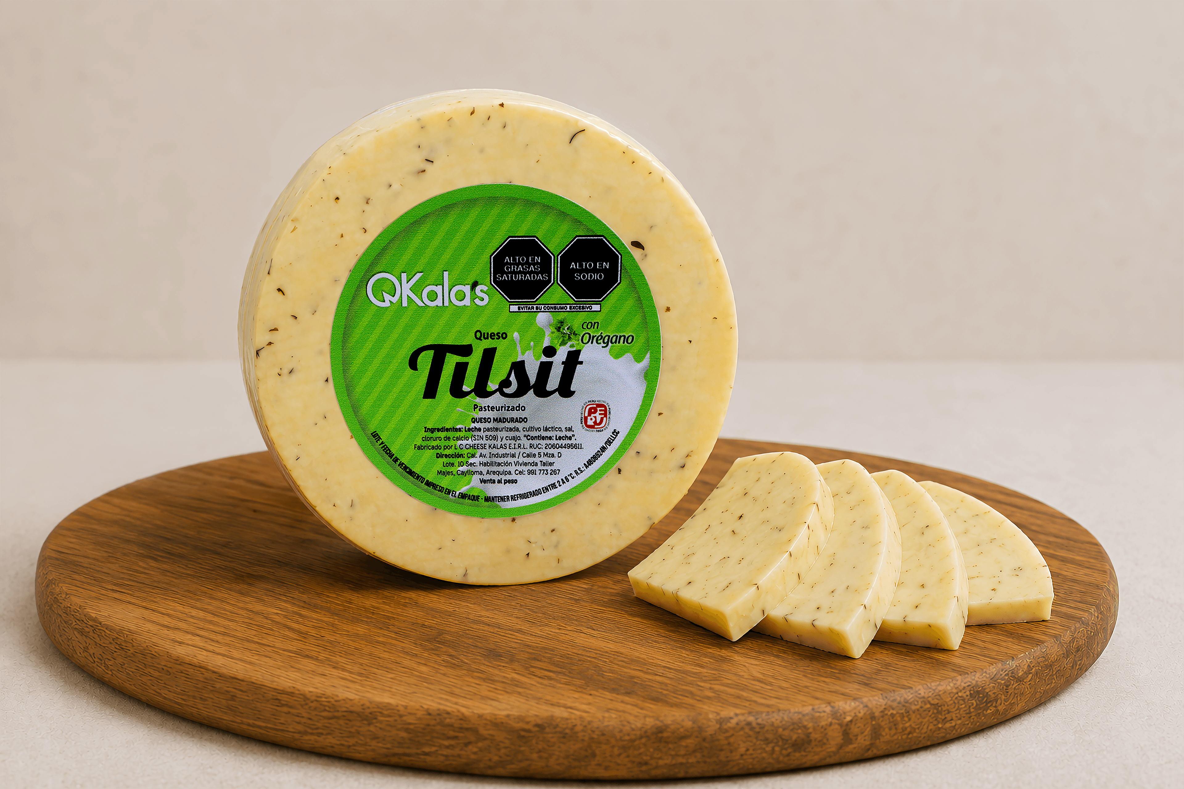 Queso Tilsit con Orégano de QKALA'S